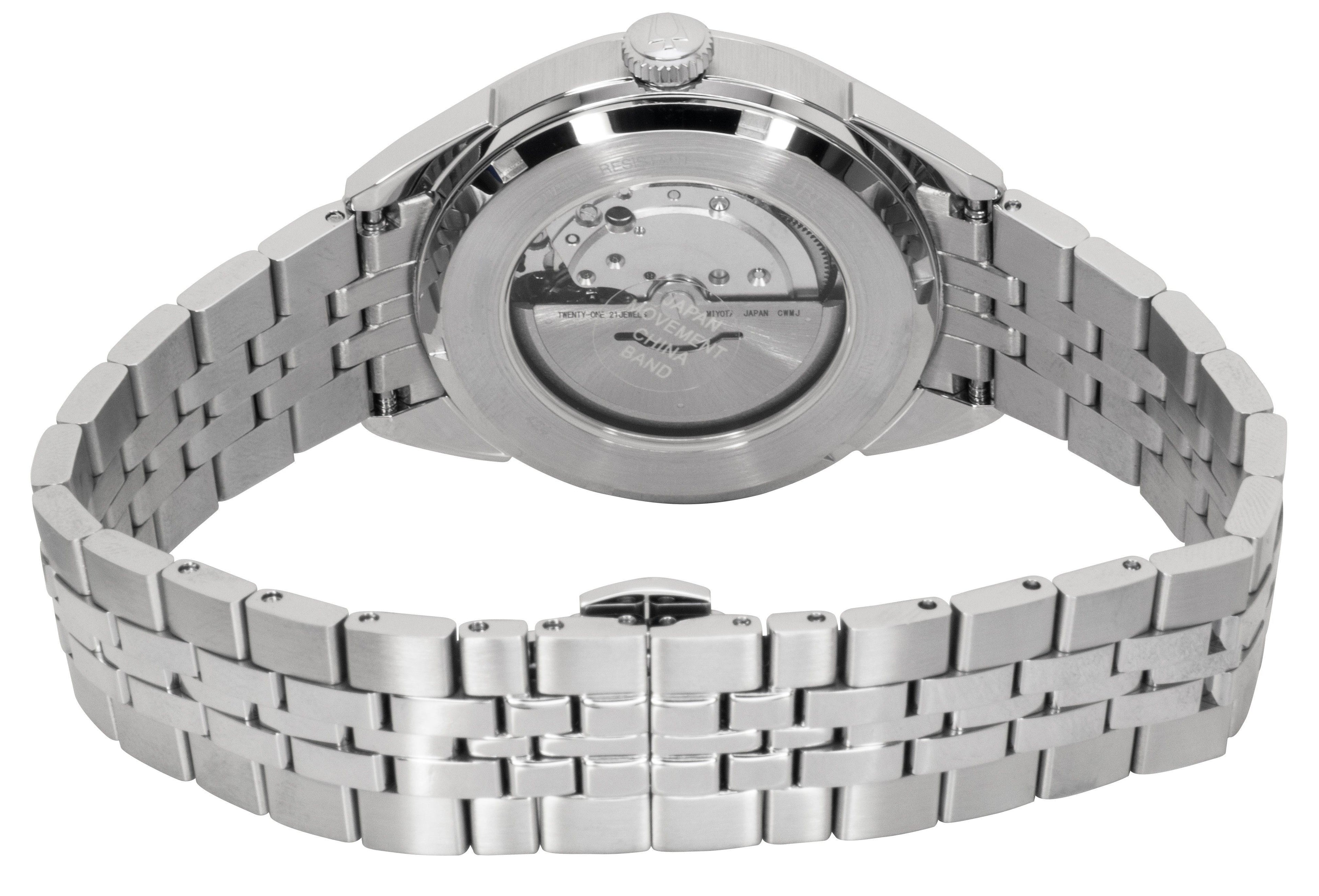 Bulova Sutton Stainless Steel Green Dial Automatic 96B424 Men's Watch