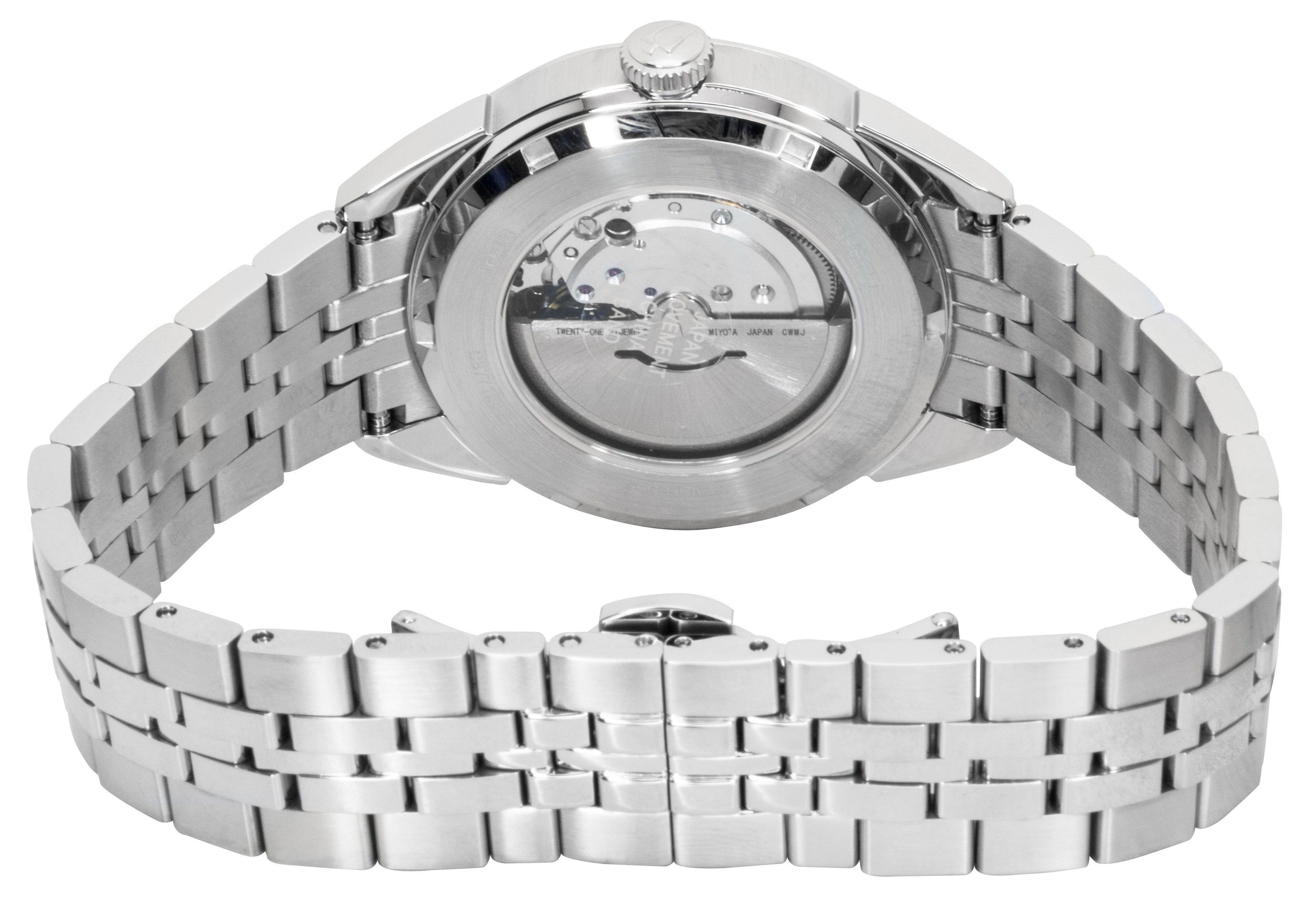 Bulova Sutton Stainless Steel Blue Dial Automatic 96B425 Men's Watch