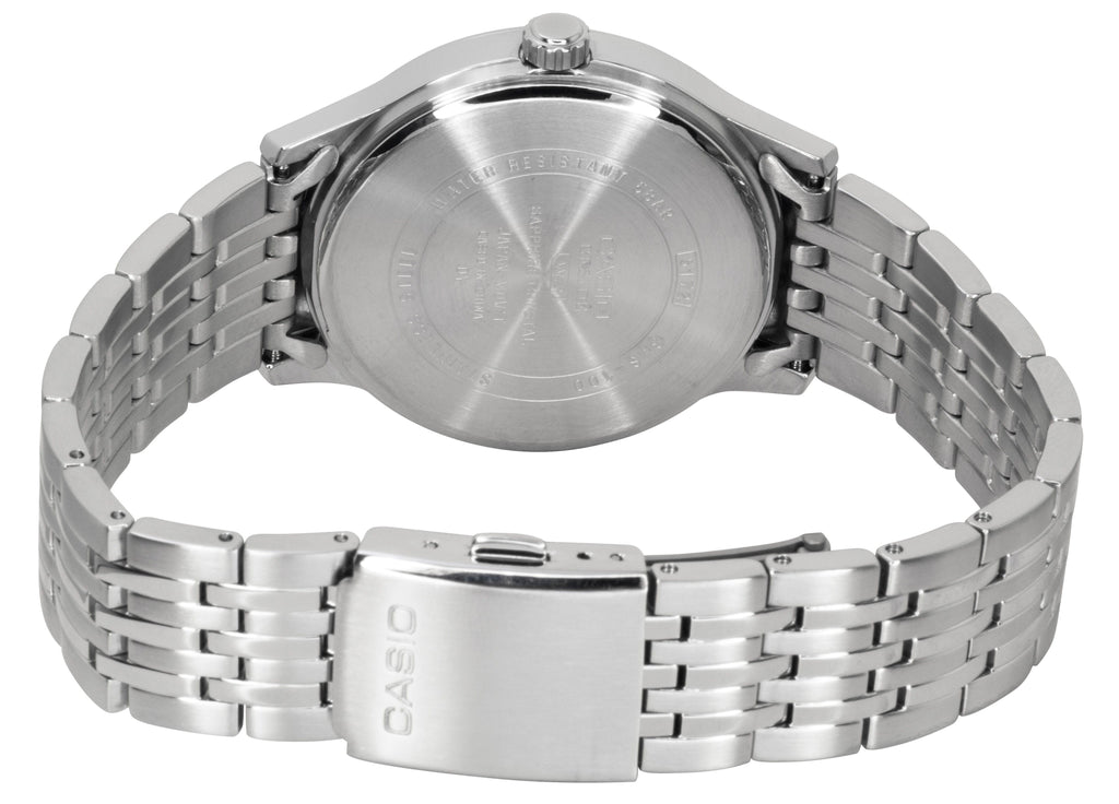 Casio Beside Analog Stainless Steel White Dial Quartz BMS-100D-7AV Men's Watch