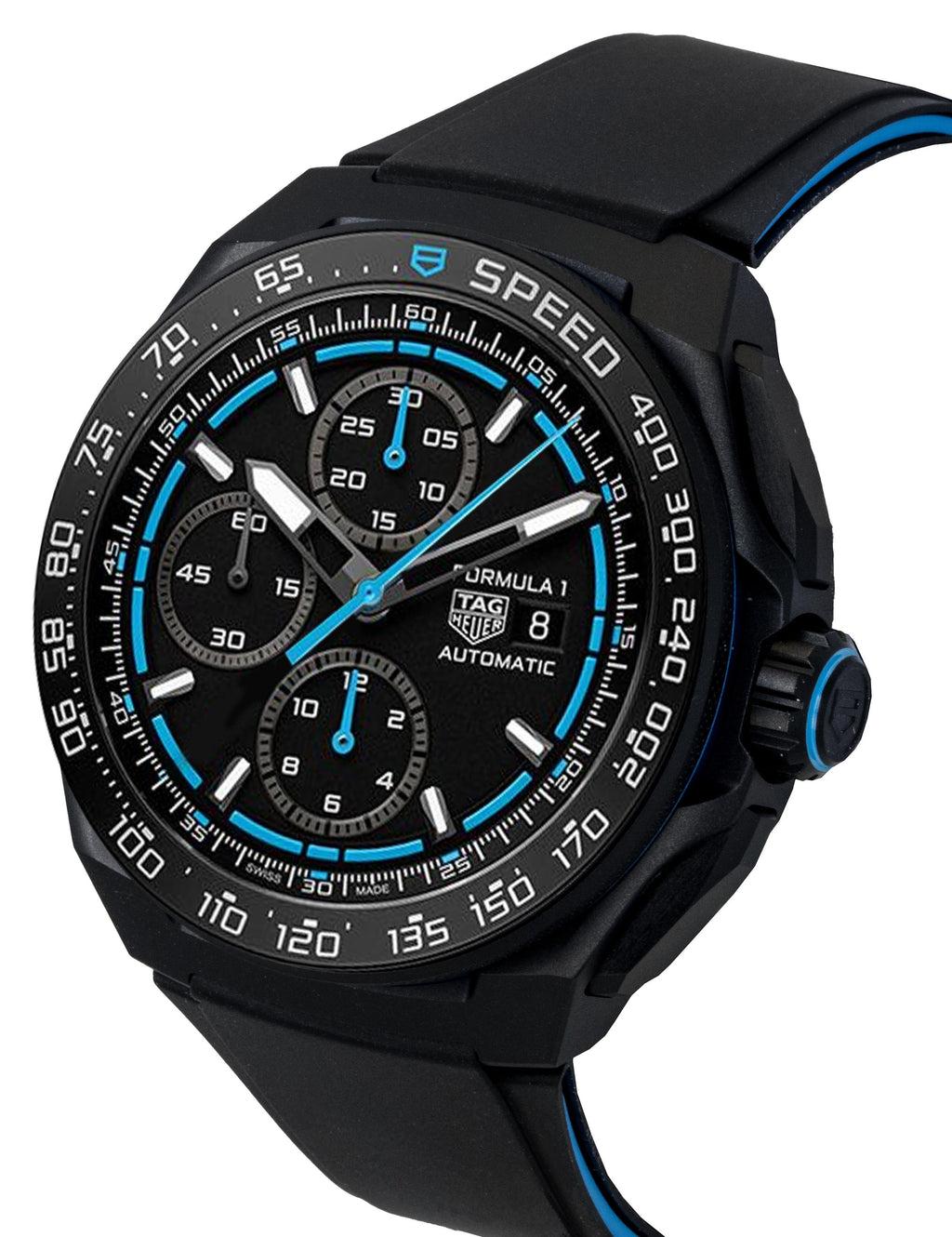 Tag Heuer Formula 1 Chronograph Rubber Strap Black Dial Automatic Diver's CBZ2084.FT8097 200M Men's Watch