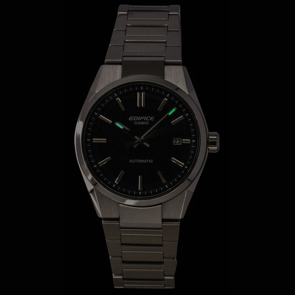Casio Edifice Analog Blue Dial Stainless Steel Automatic EFK-110D-2A 100M Men's Watch