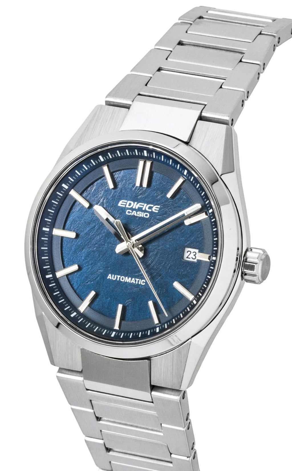 Casio Edifice Analog Blue Dial Stainless Steel Automatic EFK-110D-2A 100M Men's Watch