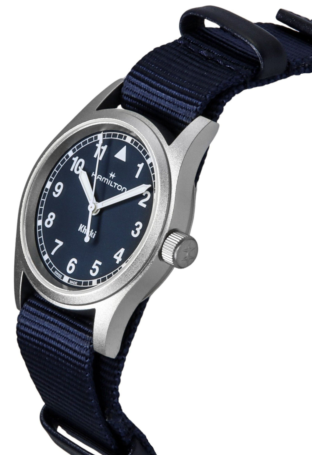 Hamilton Khaki Field Textile Strap Blue Dial Quartz H69301940 Unisex Watch