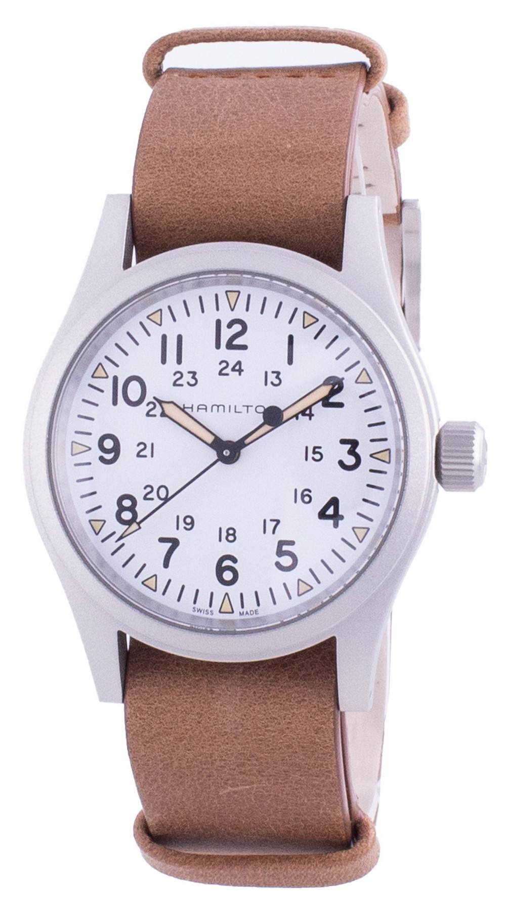 Hamilton Khaki Field White Dial Mechanical H69439511 Men's Watch