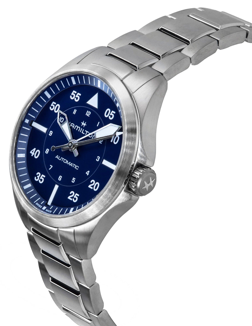 Hamilton Khaki Aviation Pilot Stainless Steel Blue Dial Automatic H76305140 100M Men's Watch