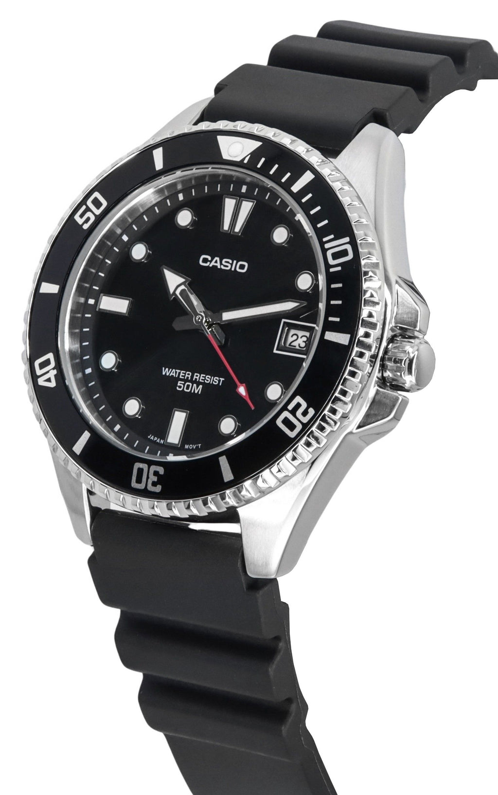 Casio Standard Analog Resin Strap Black Dial Quartz MDV-10-1A1 Men's Watch