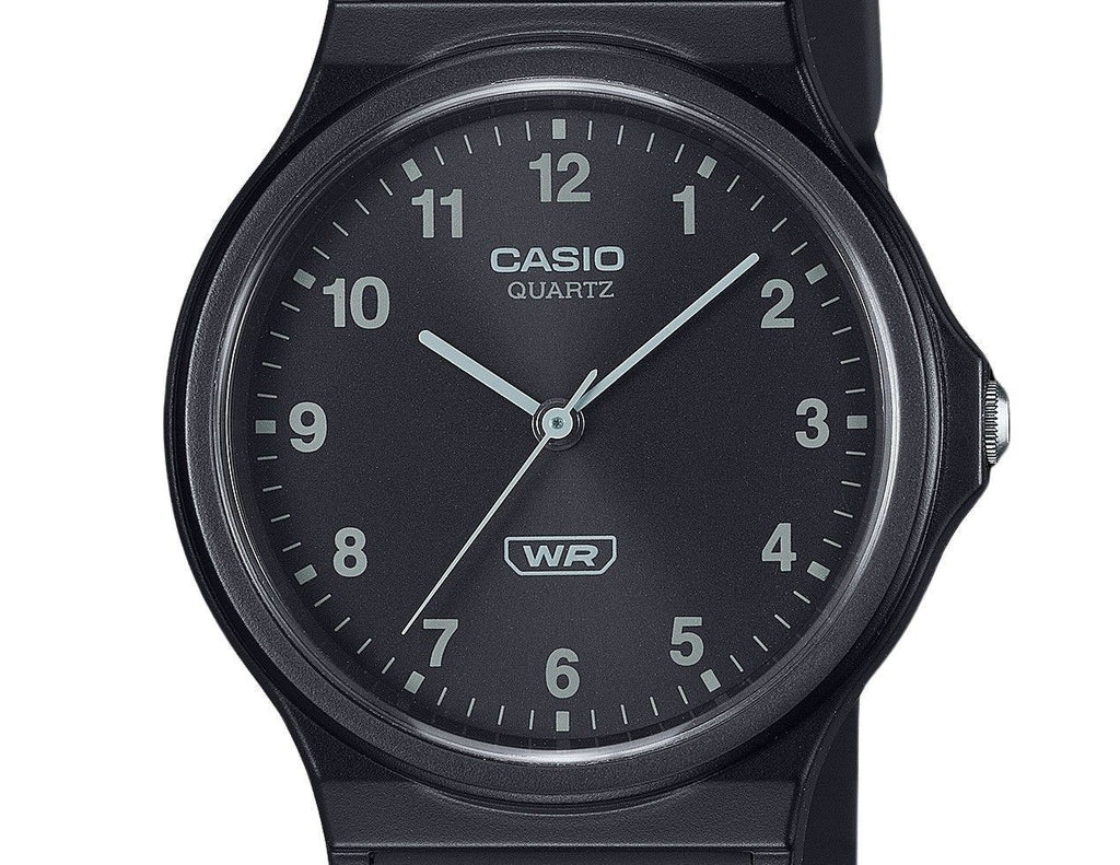 Casio POP Analog Bio Based Resin Strap Black Dial Quartz MQ-24B-1B Unisex Watch
