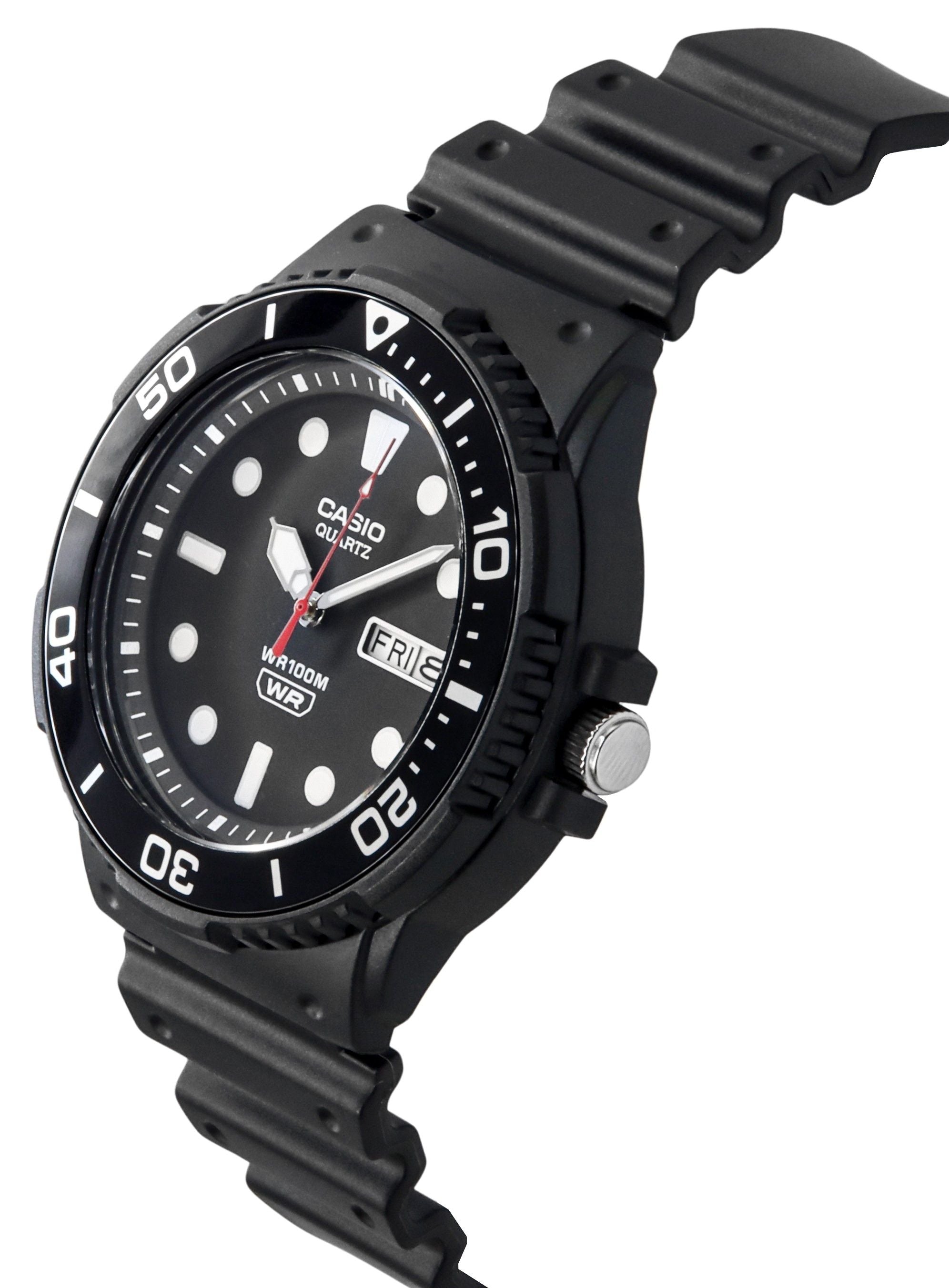 Casio Standard Analog Resin Strap Black Dial Quartz MRW-230H-1E1V 100M Men's Watch