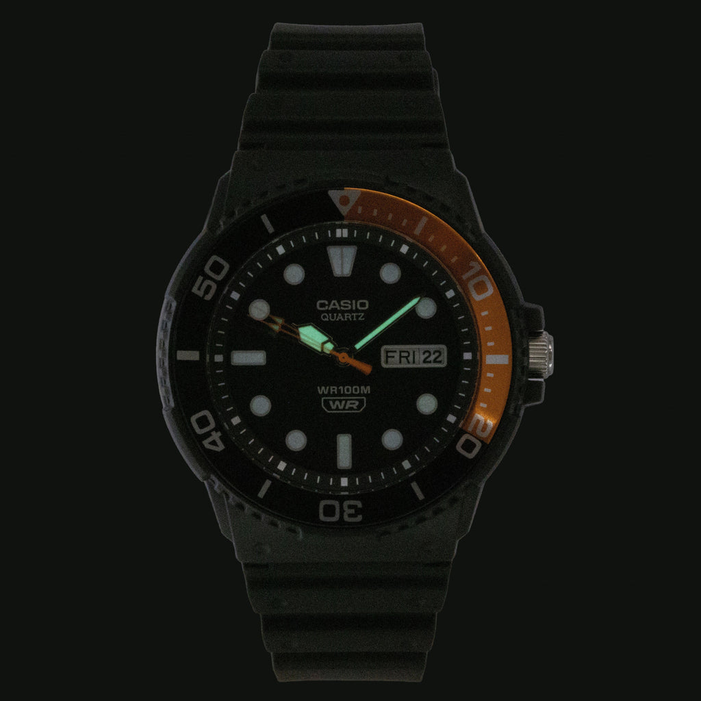 Casio Analog Resin Strap Black Dial Quartz MRW-230H-1E4V 100M Men's Watch