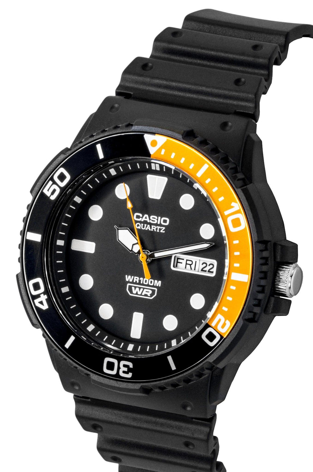 Casio Analog Resin Strap Black Dial Quartz MRW-230H-1E4V 100M Men's Watch