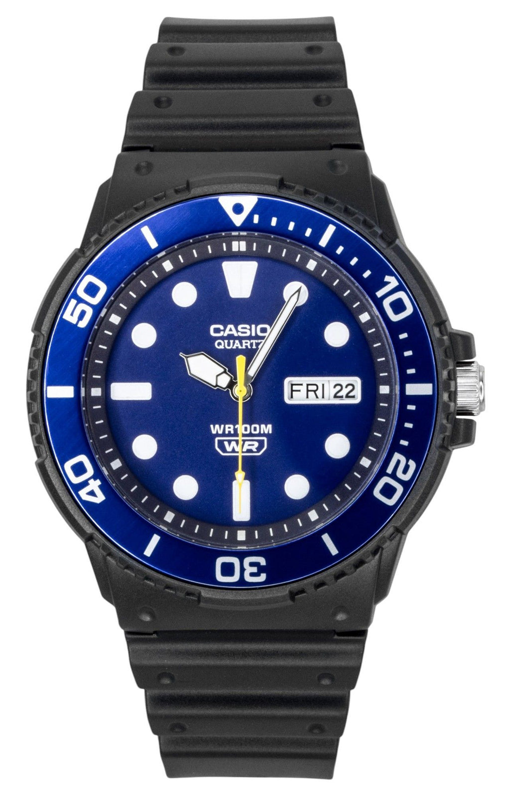 Casio Analog Resin Strap Blue Dial Quartz MRW-230H-2EV 100M Men's Watch