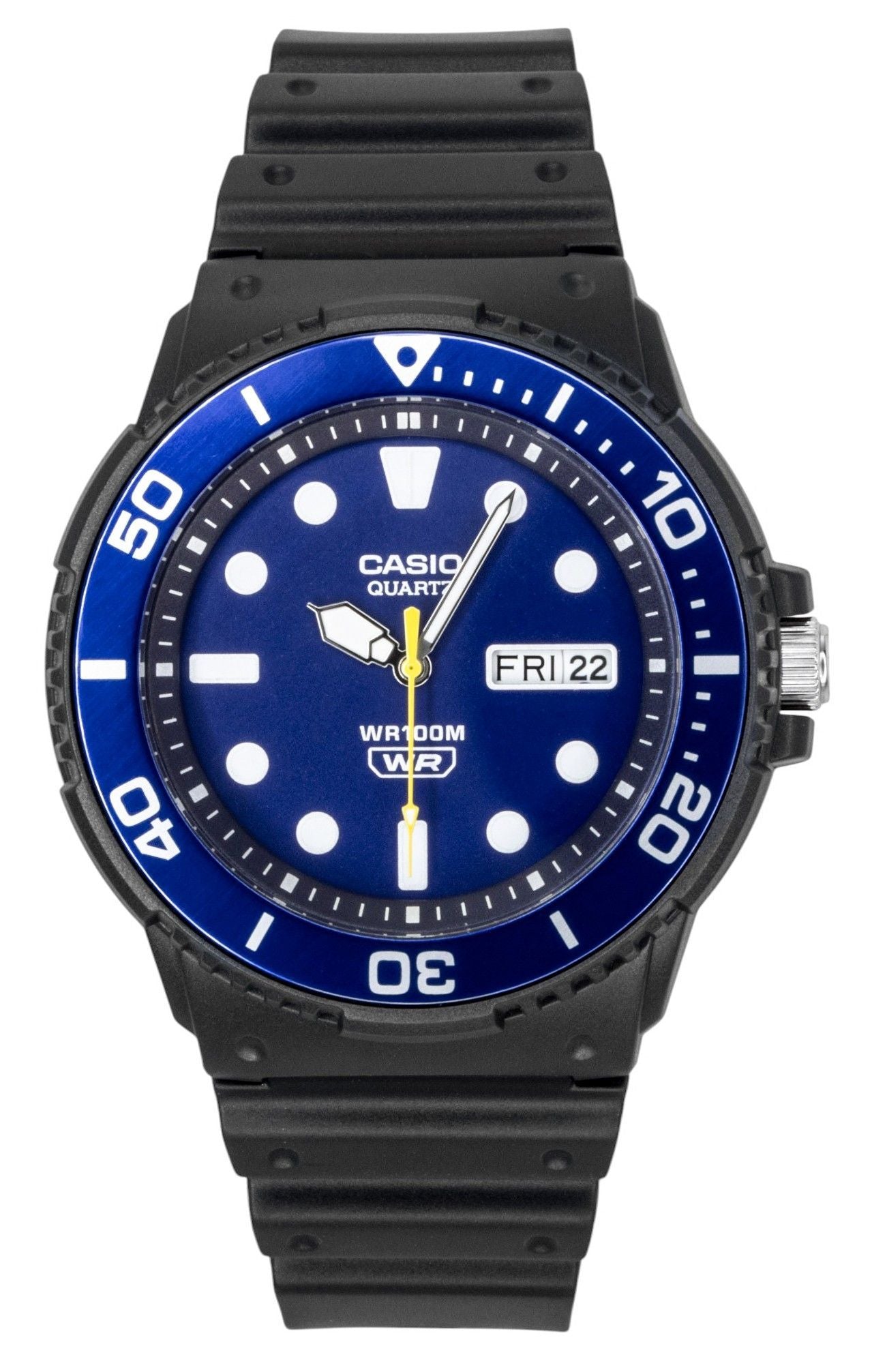 Casio Analog Resin Strap Blue Dial Quartz MRW-230H-2EV 100M Men's Watch