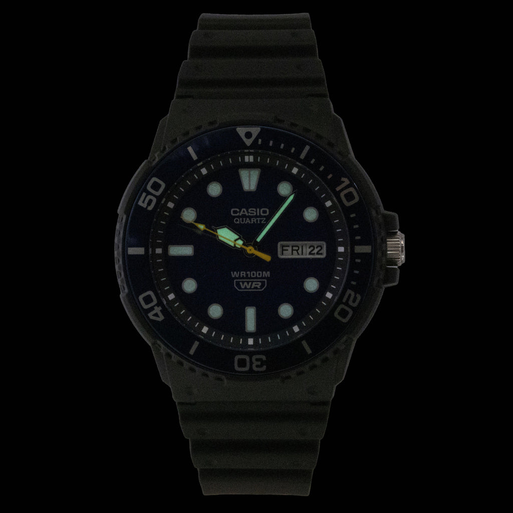 Casio Analog Resin Strap Blue Dial Quartz MRW-230H-2EV 100M Men's Watch