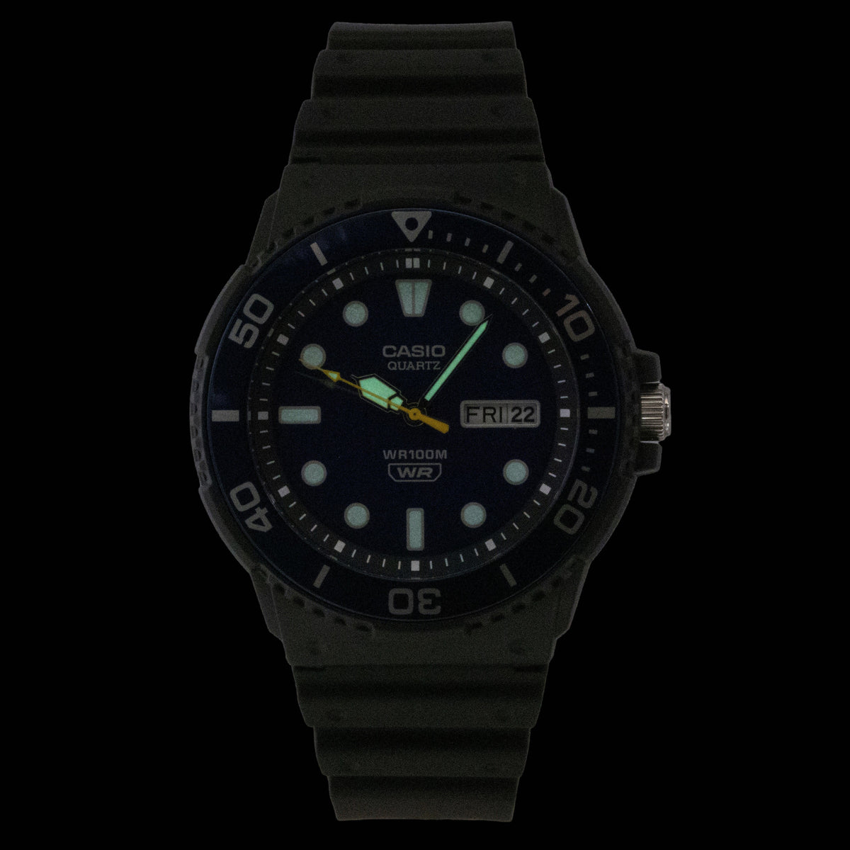 Casio Analog Resin Strap Blue Dial Quartz MRW-230H-2EV 100M Men's Watch