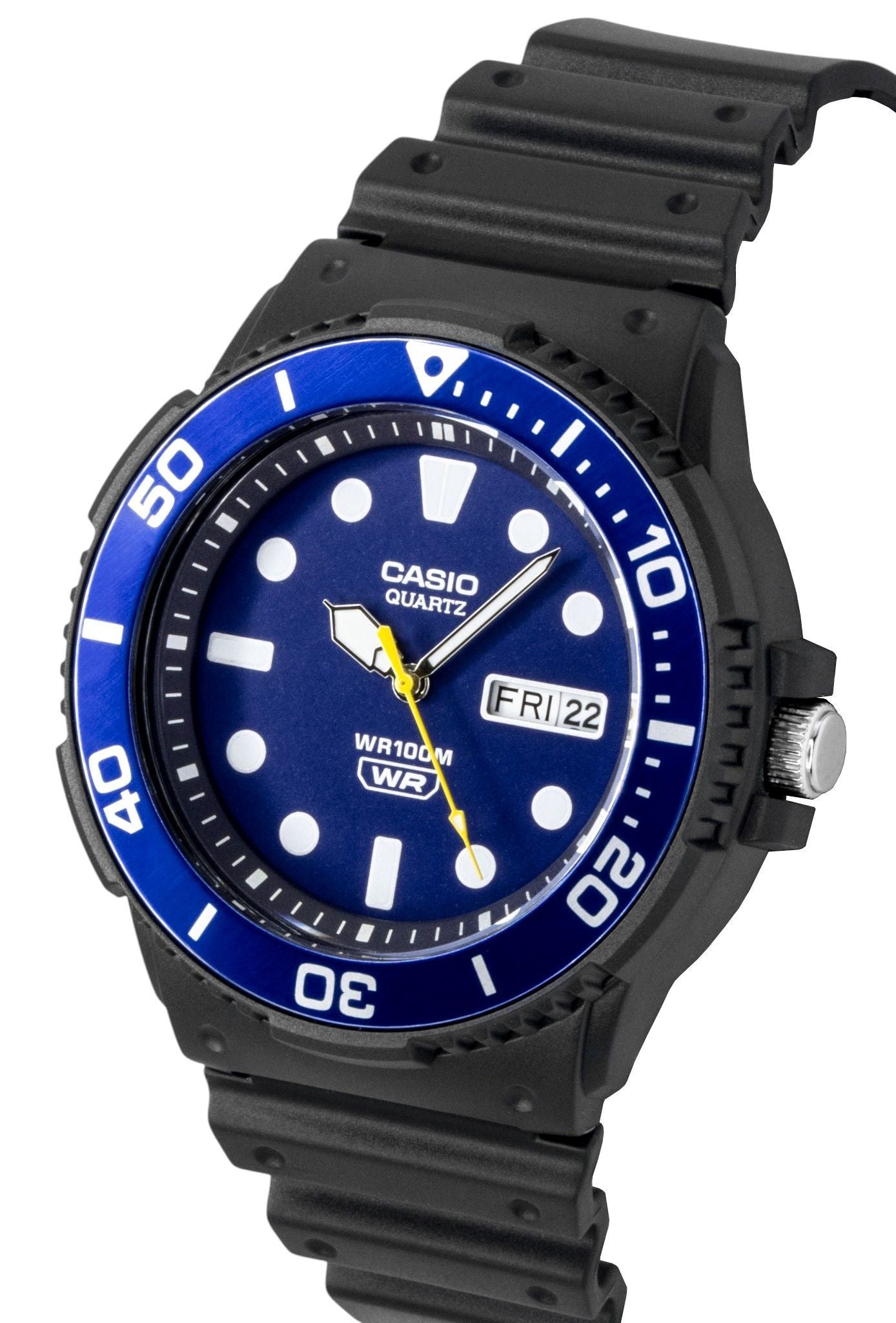 Casio Analog Resin Strap Blue Dial Quartz MRW-230H-2EV 100M Men's Watch