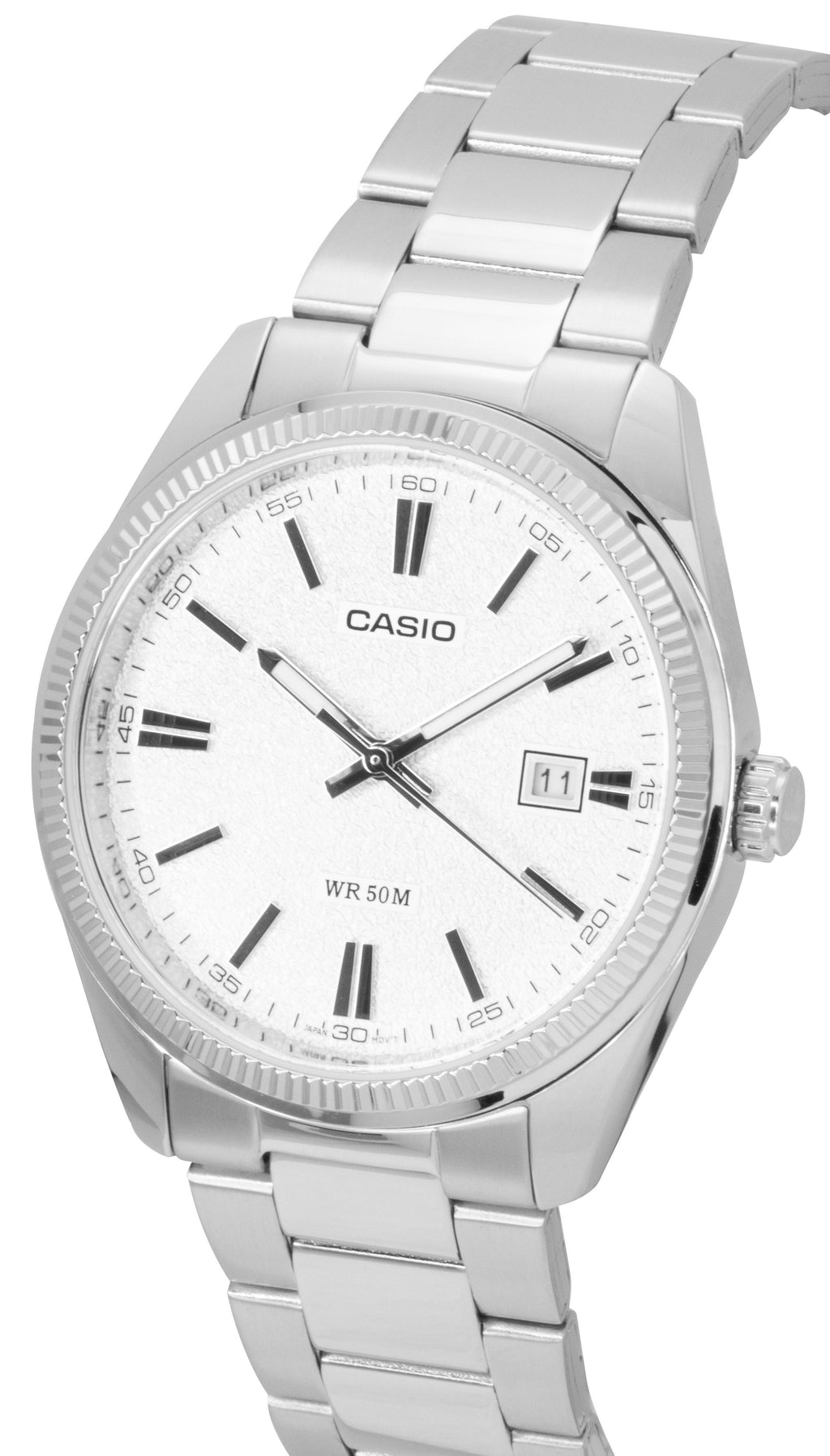 Casio Standard Analog Stainless Steel White Dial Quartz MTP-1302DA-7AV Unisex Watch