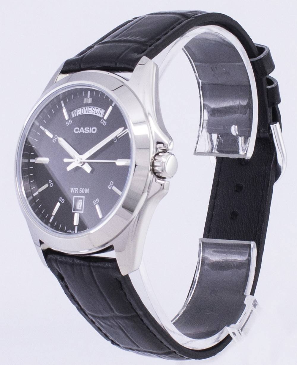 Casio Analog Black Dial MTP-1370L-1AVDF MTP-1370L-1AV Men's Watch