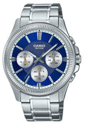 Casio Enticer Analog Stainless Steel Blue Dial Quartz MTP-1375D-2A1 Men's Watch