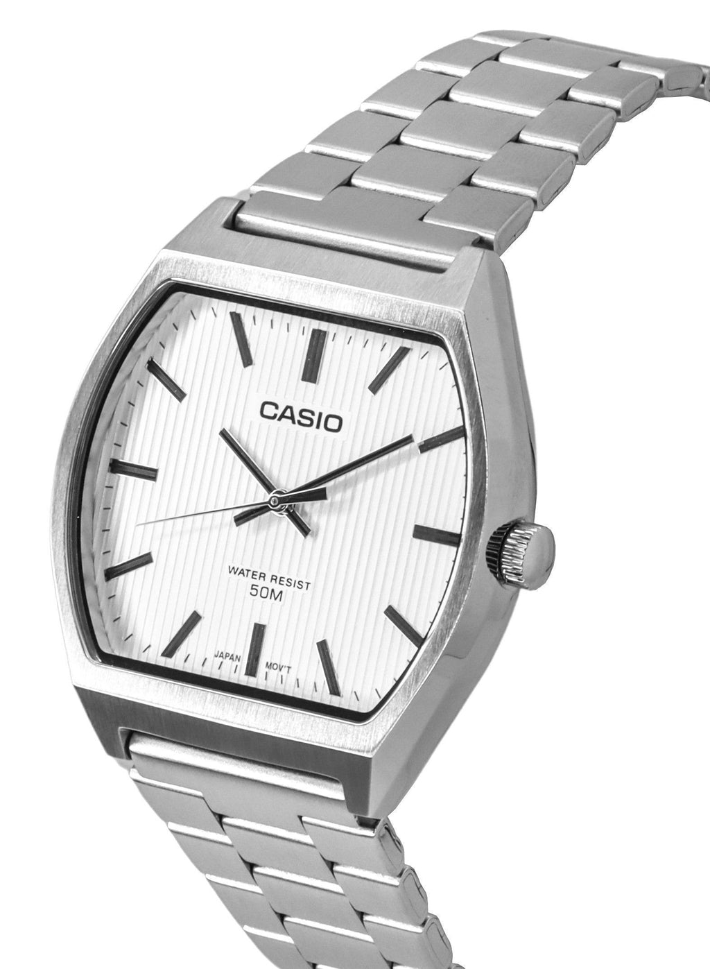 Casio Standard Analog Stainless Steel White Dial Quartz MTP-B140D-7A Men's Watch