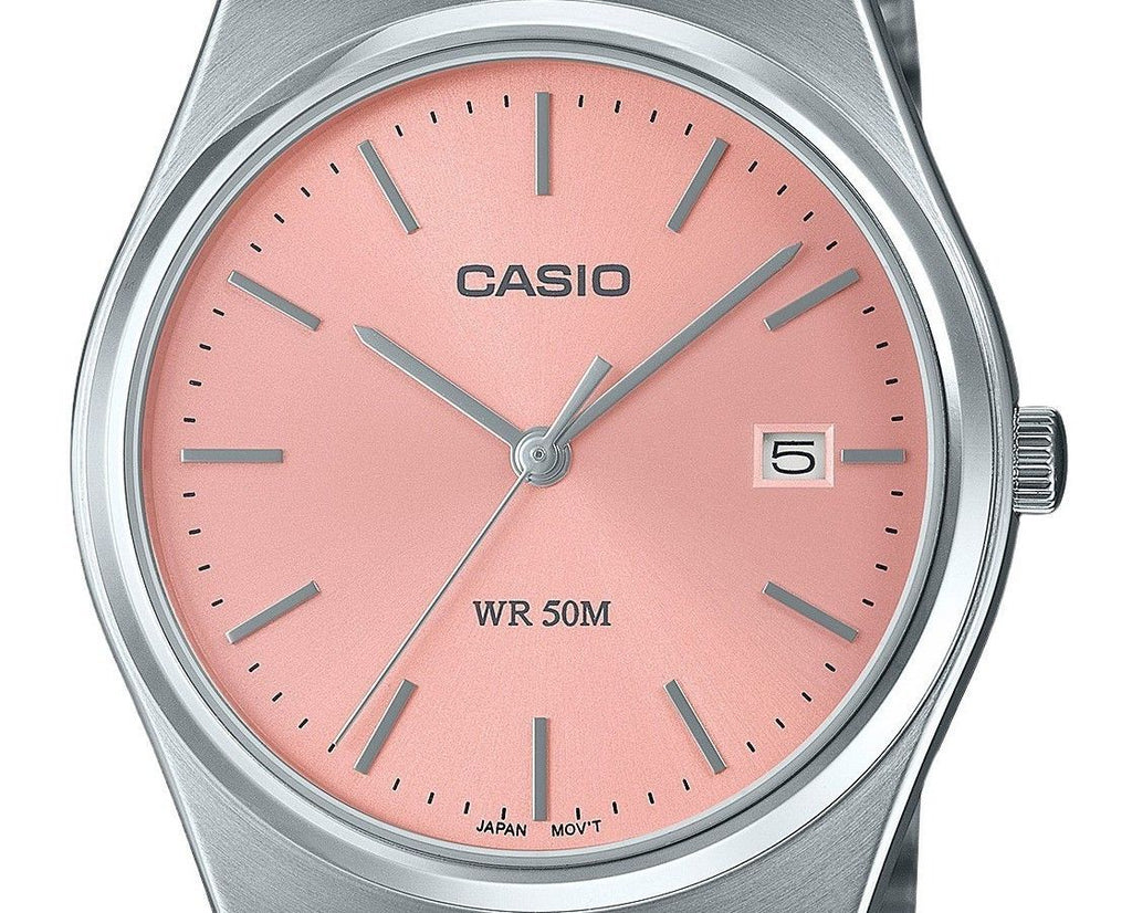 Casio Standard Analog Stainless Steel Pink Dial Quartz MTP-B145D-4AV Unisex Watch