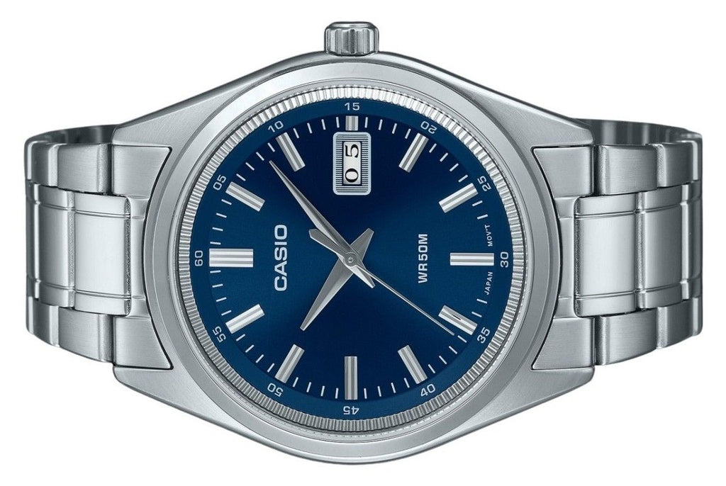 Casio Standard Analog Stainless Steel Blue Dial Quartz MTP-B180D-2AV Men's Watch