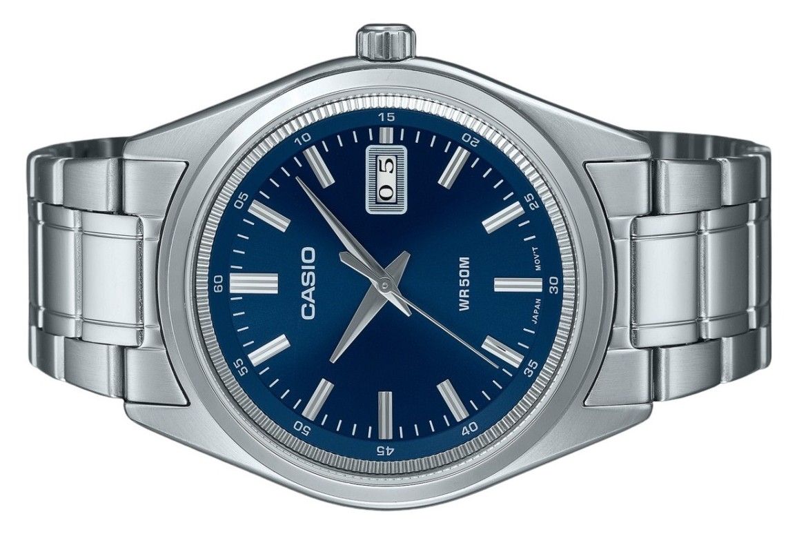 Casio Standard Analog Stainless Steel Blue Dial Quartz MTP-B180D-2AV Men's Watch