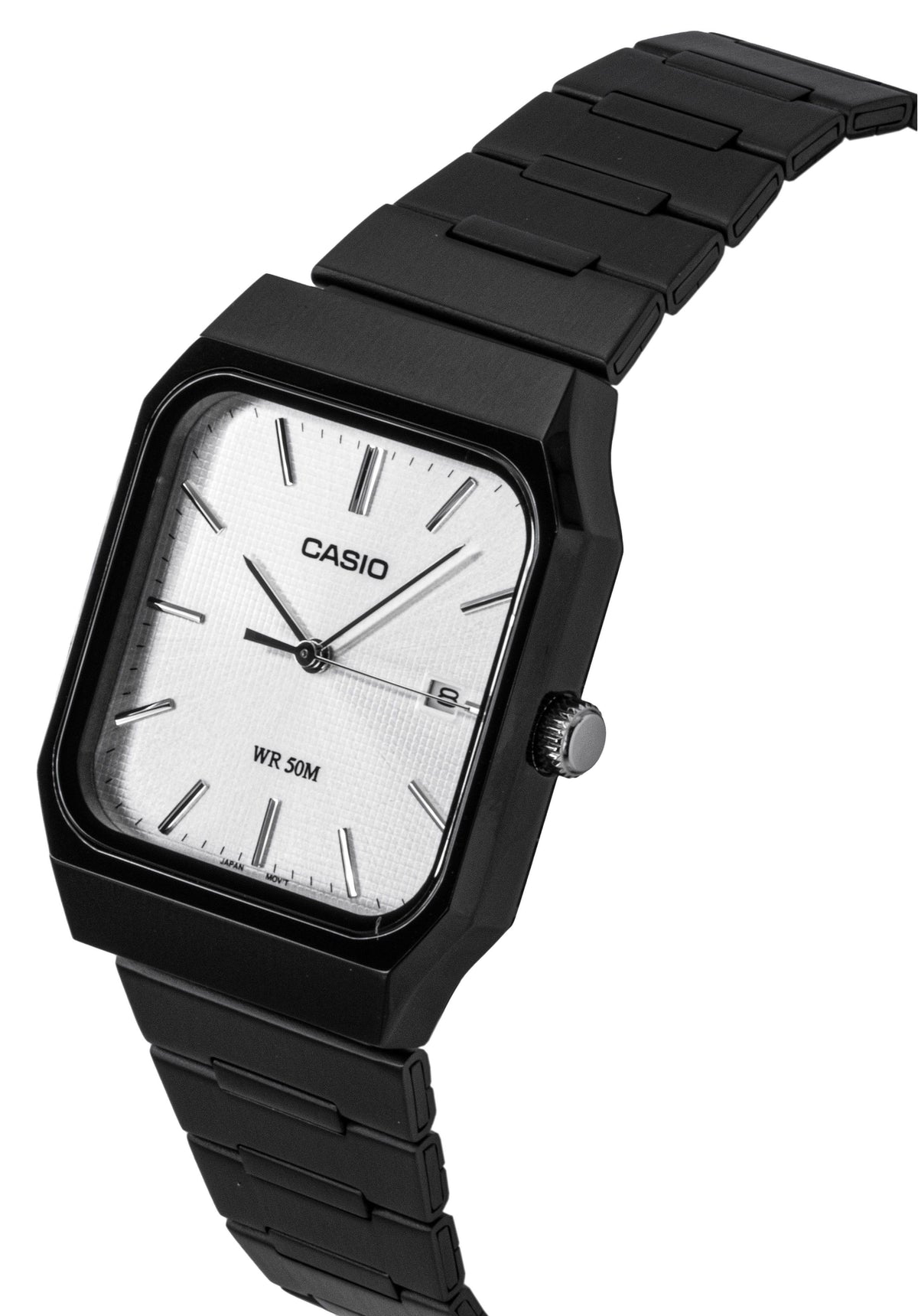 Casio Standard Analog Stainless Steel Silver Dial Quartz MTP-B185B-7AV Men's Watch