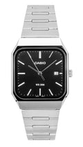 Casio Standard Analog Stainless Steel Black Dial Quartz MTP-B185D-1AV Men's Watch