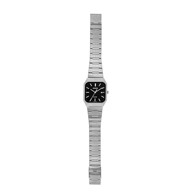 Casio Standard Analog Stainless Steel Black Dial Quartz MTP-B185D-1AV Men's Watch