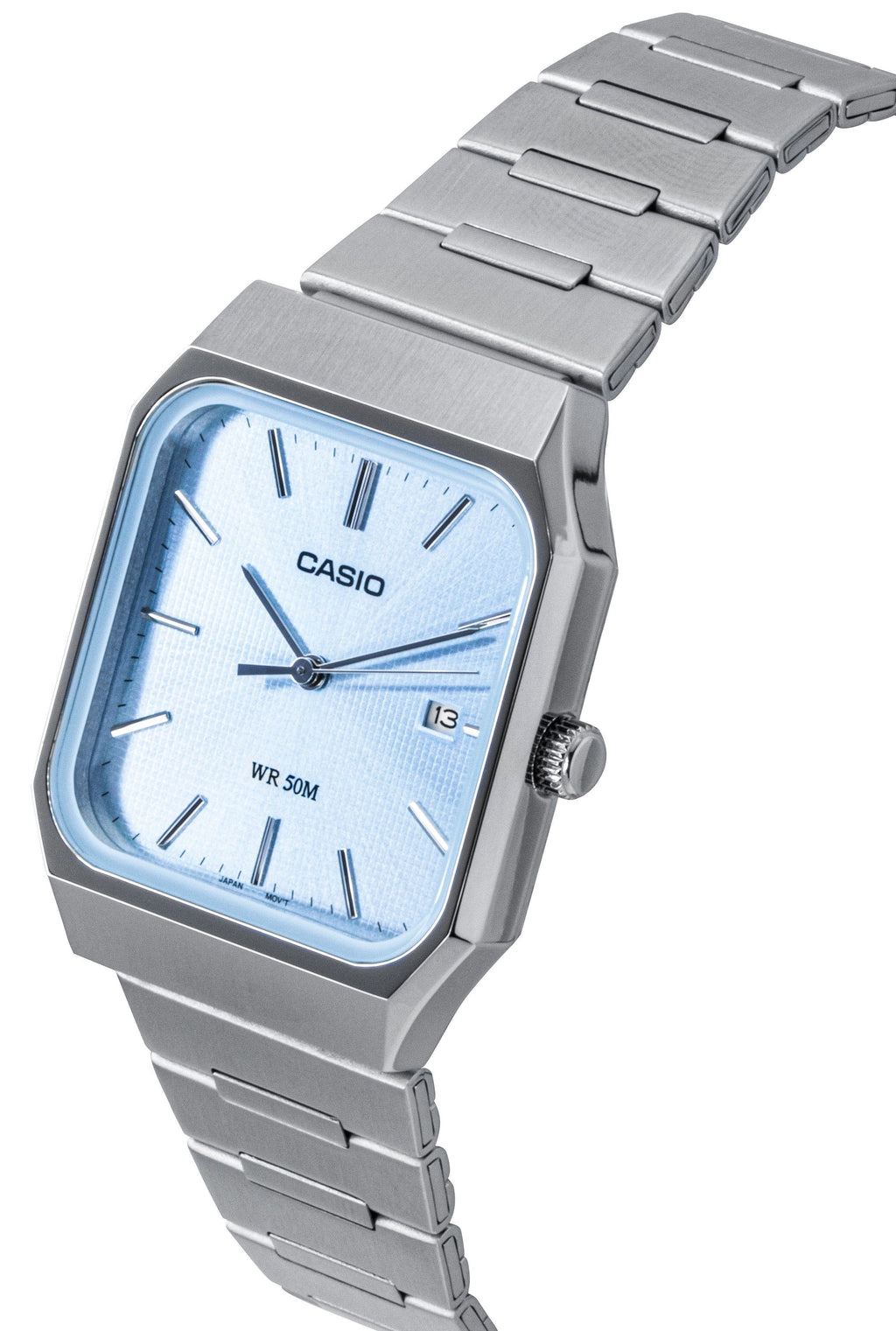 Casio Standard Analog Stainless Steel Ice Blue Dial Quartz MTP-B185D-2A2V Men's Watch