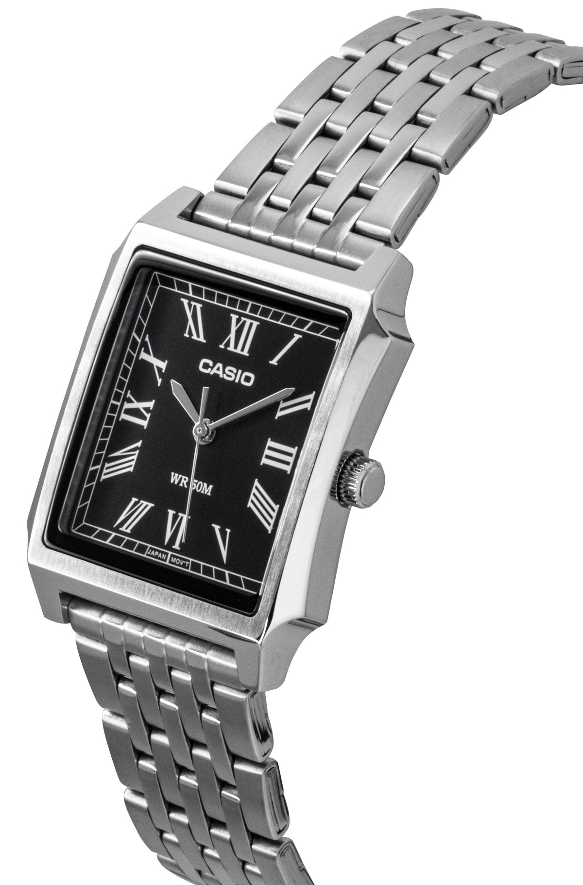 Casio Standard Analog Stainless Steel Black Dial Quartz MTP-B190D-1BV Men's Watch
