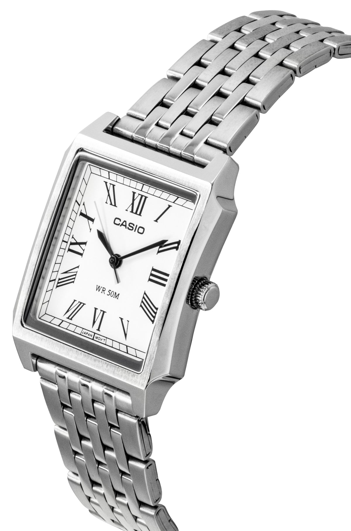 Casio Standard Analog Stainless Steel White Dial Quartz MTP-B190D-7BV Men's Watch