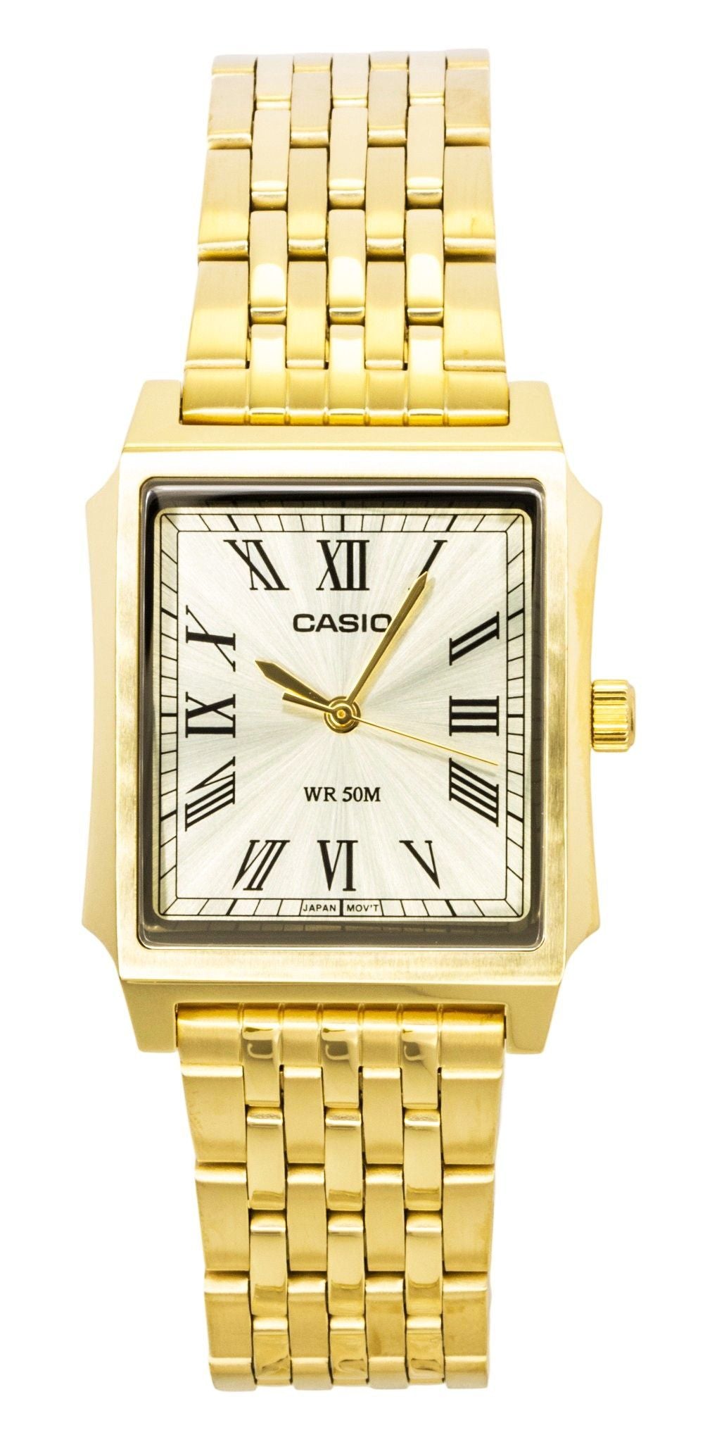 Casio Analog Stainless Steel Gold Dial Quartz MTP-B190G-9BV Men's Watch
