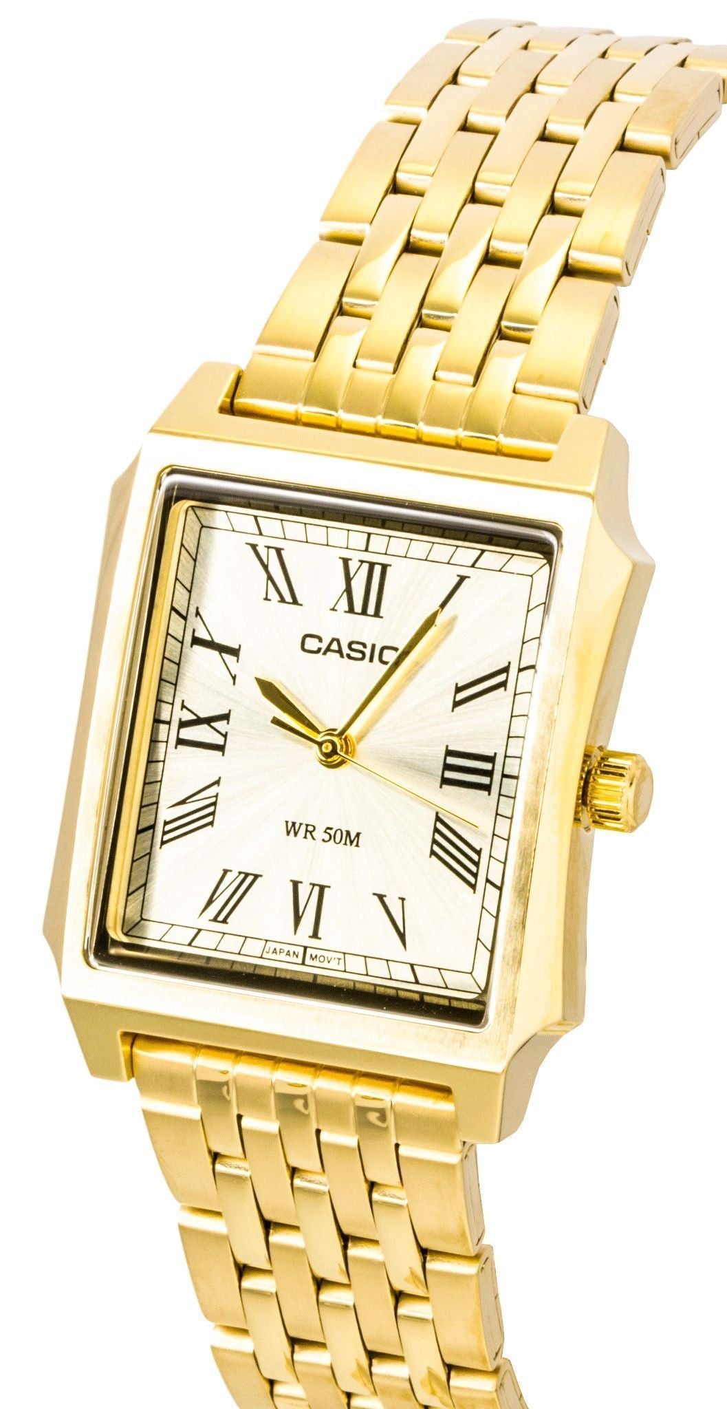 Casio Analog Stainless Steel Gold Dial Quartz MTP-B190G-9BV Men's Watch