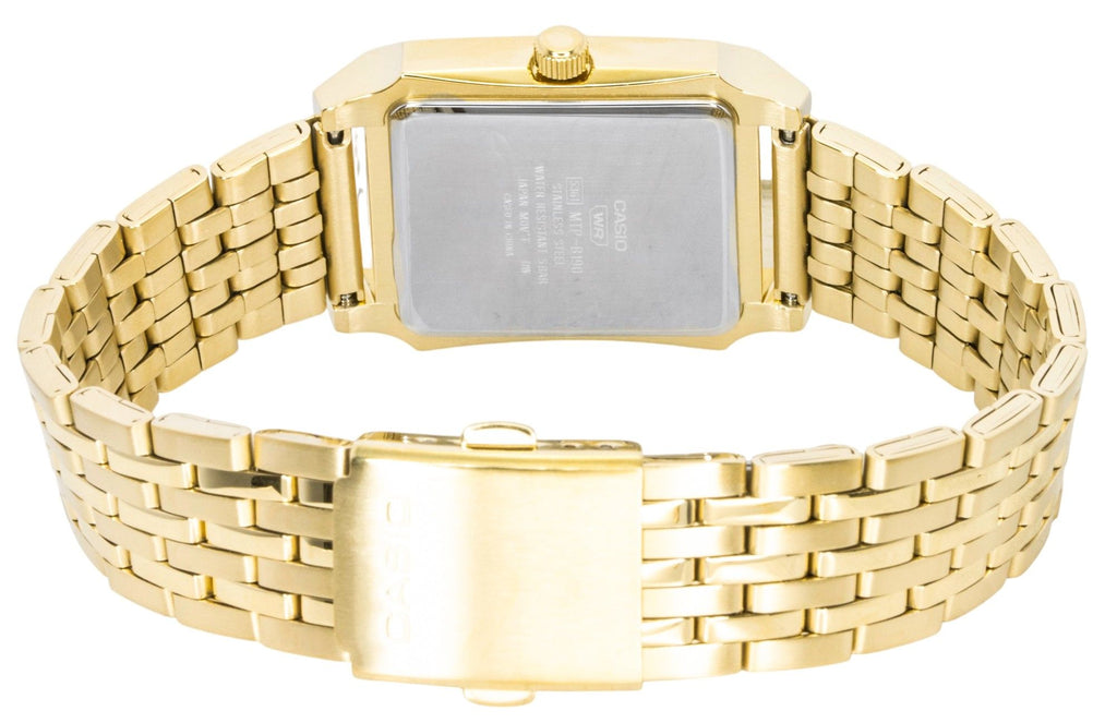 Casio Analog Stainless Steel Gold Dial Quartz MTP-B190G-9BV Men's Watch