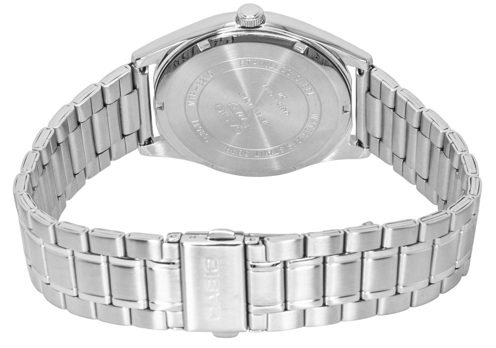 Casio Standard Analog Stainless Steel Teal Blue Dial Quartz MTP-B210D-2A1V Men's Watch