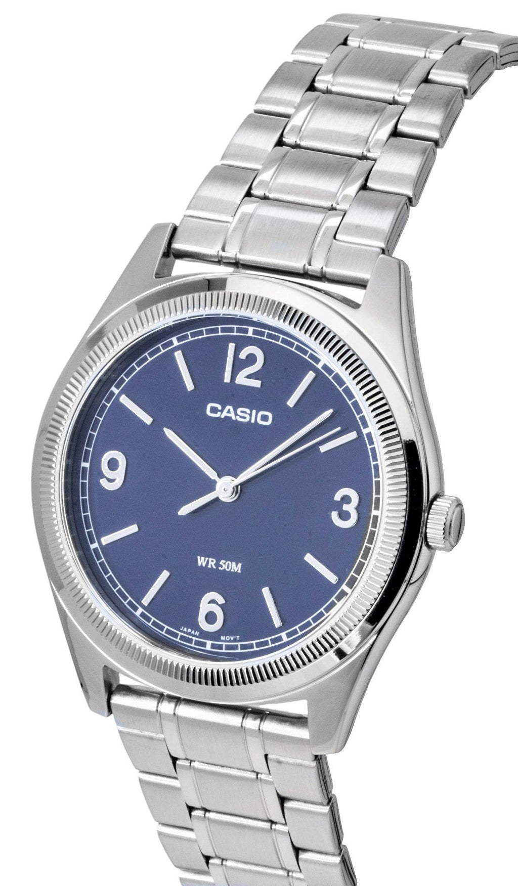 Casio Standard Analog Stainless Steel Navy Blue Dial Quartz MTP-B210D-2A2V Men's Watch