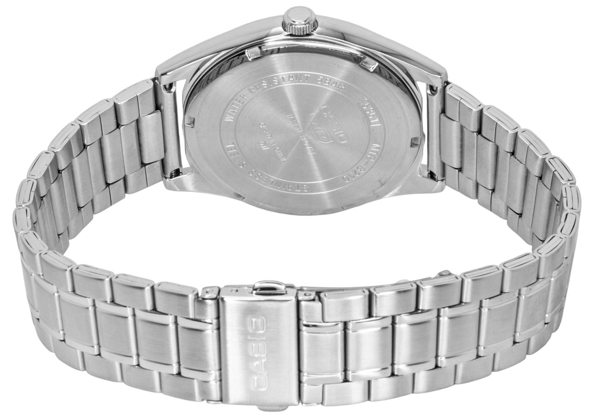 Casio Standard Analog Stainless Steel White Dial Quartz MTP-B210D-7AV Men's Watch