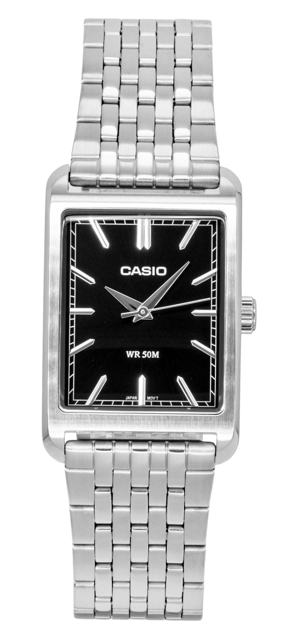 Casio Analog Stainless Steel Black Dial Quartz MTP-B215D-1AV Men's Watch
