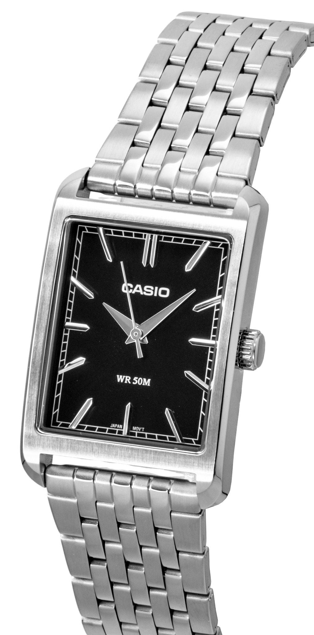 Casio Analog Stainless Steel Black Dial Quartz MTP-B215D-1AV Men's Watch