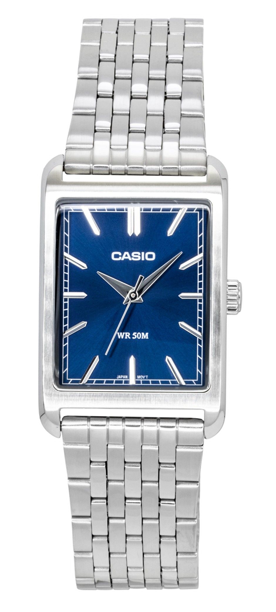 Casio Analog Stainless Steel Blue Dial Quartz MTP-B215D-2AV Men's Watch