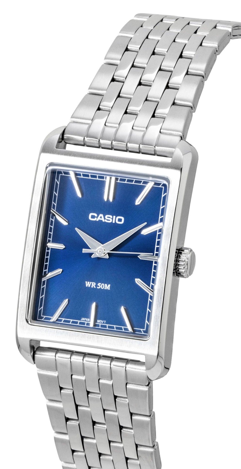 Casio Analog Stainless Steel Blue Dial Quartz MTP-B215D-2AV Men's Watch