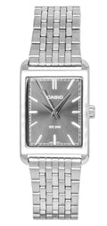 Casio Analog Stainless Steel Grey Dial Quartz MTP-B215D-8AV Men's Watch