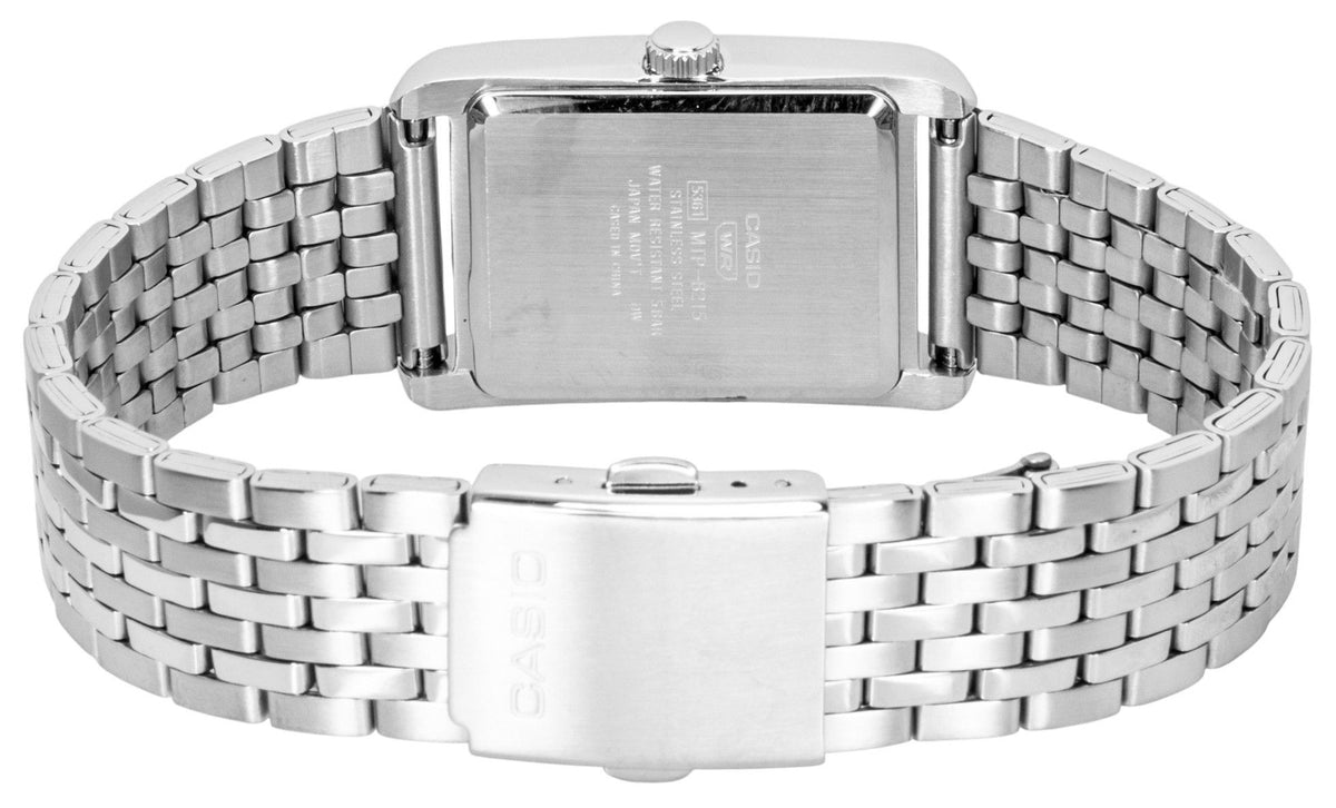 Casio Analog Stainless Steel Grey Dial Quartz MTP-B215D-8AV Men's Watch