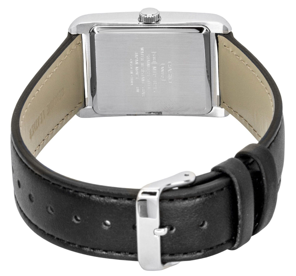 Casio Analog Leather Strap Green Dial Quartz MTP-B215L-3AV Men's Watch