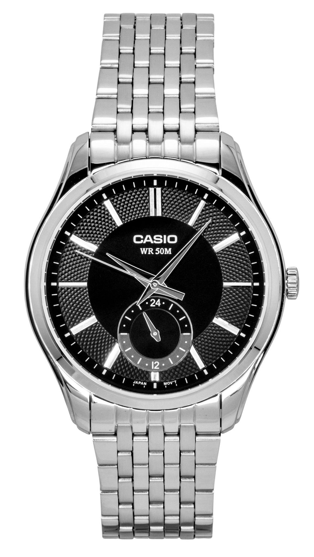 Casio Analog Stainless Steel Black Dial Quartz MTP-B315D-1AV Men's Watch