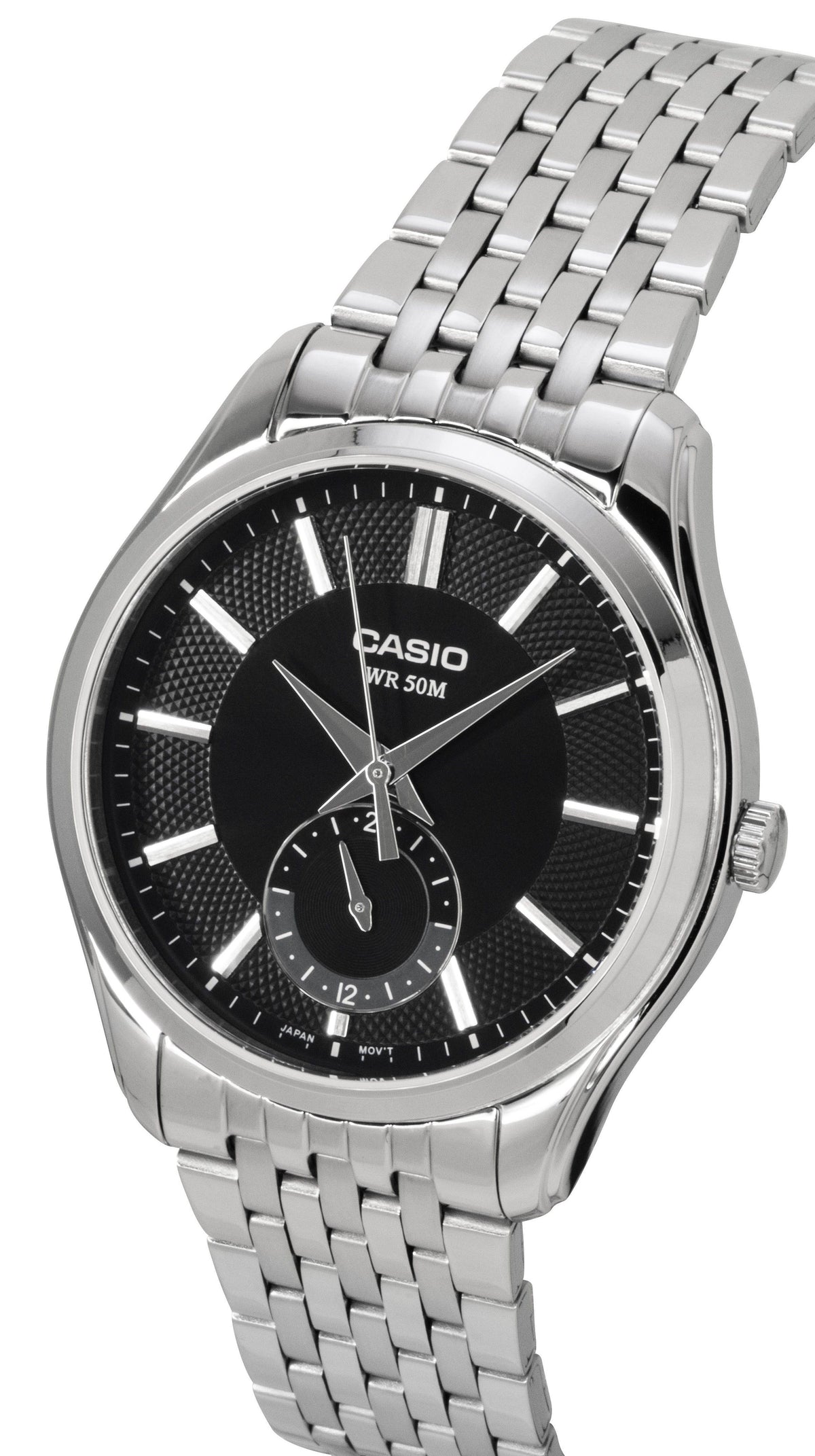 Casio Analog Stainless Steel Black Dial Quartz MTP-B315D-1AV Men's Watch