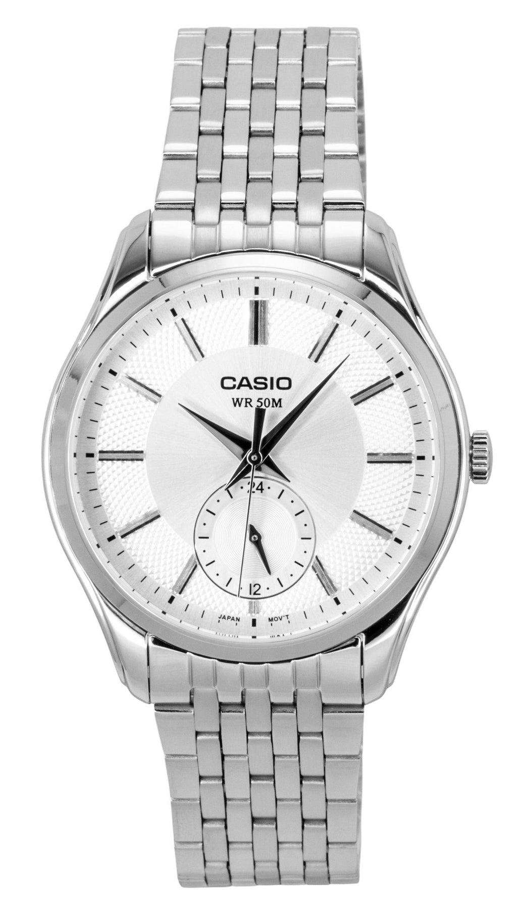 Casio Analog Stainless Steel Silver Dial Quartz MTP-B315D-7AV Men's Watch