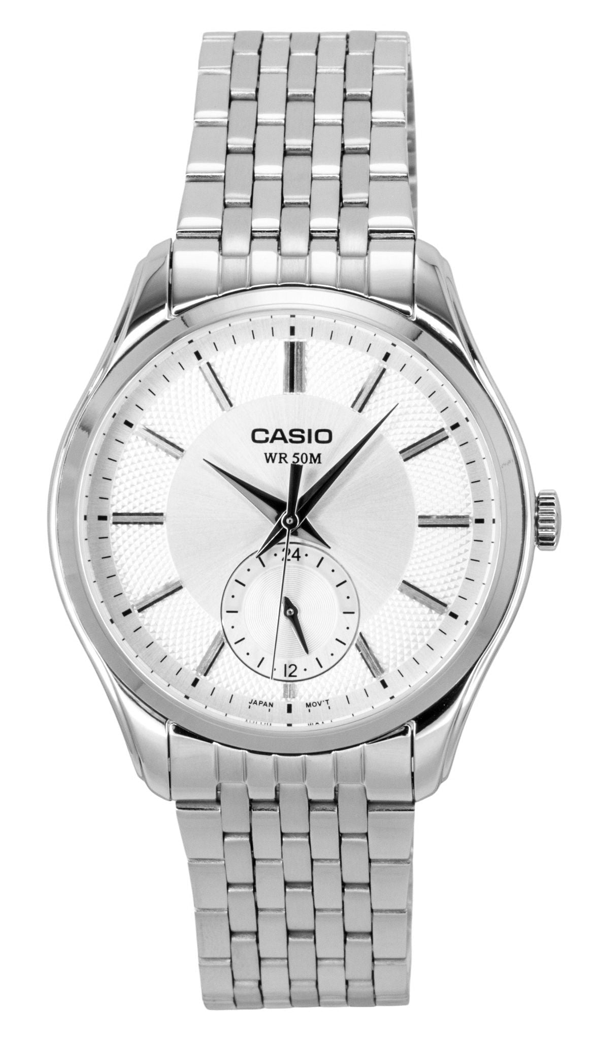 Casio Analog Stainless Steel Silver Dial Quartz MTP-B315D-7AV Men's Watch