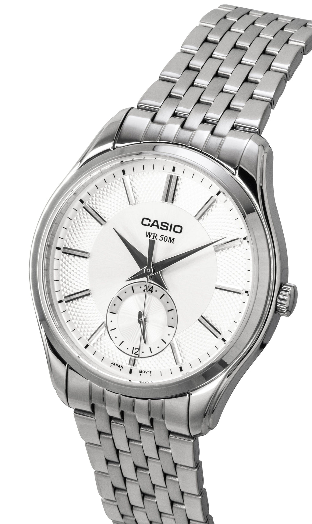 Casio Analog Stainless Steel Silver Dial Quartz MTP-B315D-7AV Men's Watch